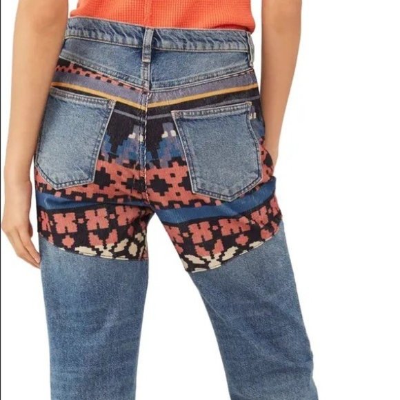 FREE PEOPLE WE THE FREE Rocky Mountain Straight Leg Jeans - Picture 7 of 8